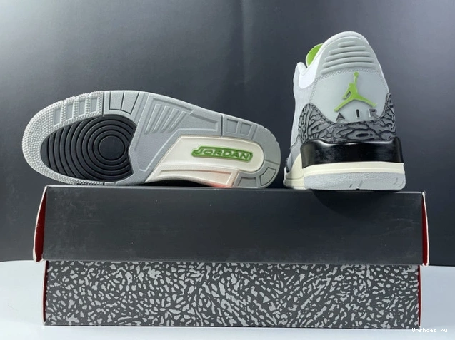136064-006 Air Jordan Retro 3 Chlorophyll 0809